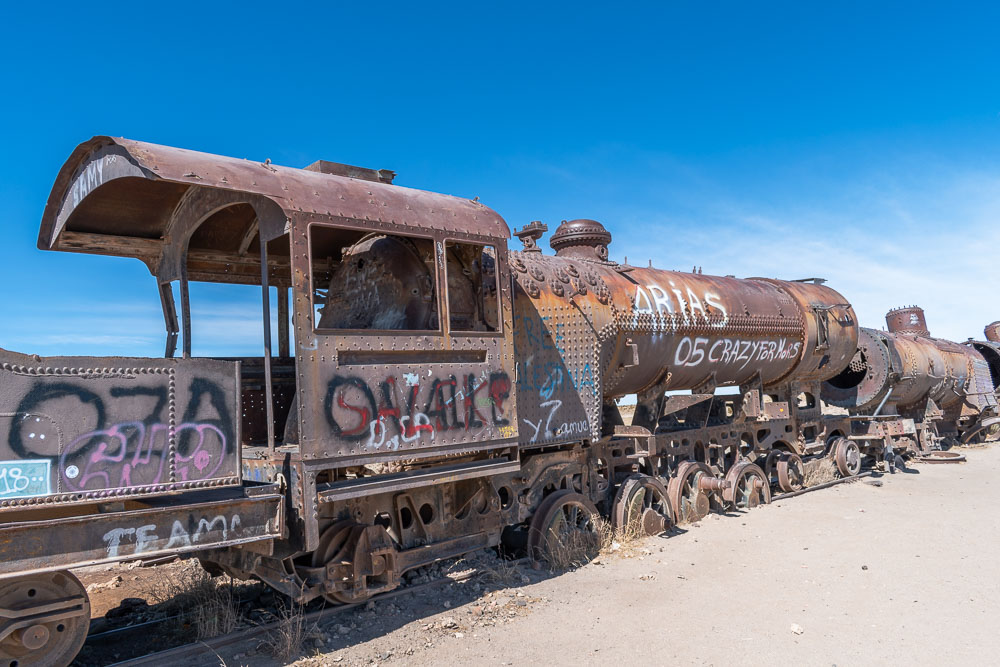 Uyuni train cemetery